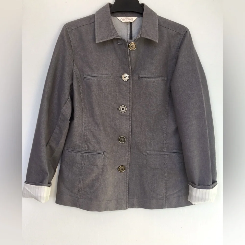 Northern Reflections Jean Style Tailored Dress / Casual Jacket Blazer Size M - Picture 9 of 16